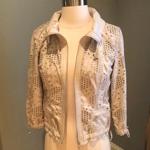 Adorable White House Black Market Lined Jacket